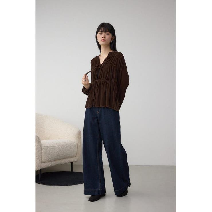 ベロアリボンブラウス | AZUL BY MOUSSY | 詳細画像15 