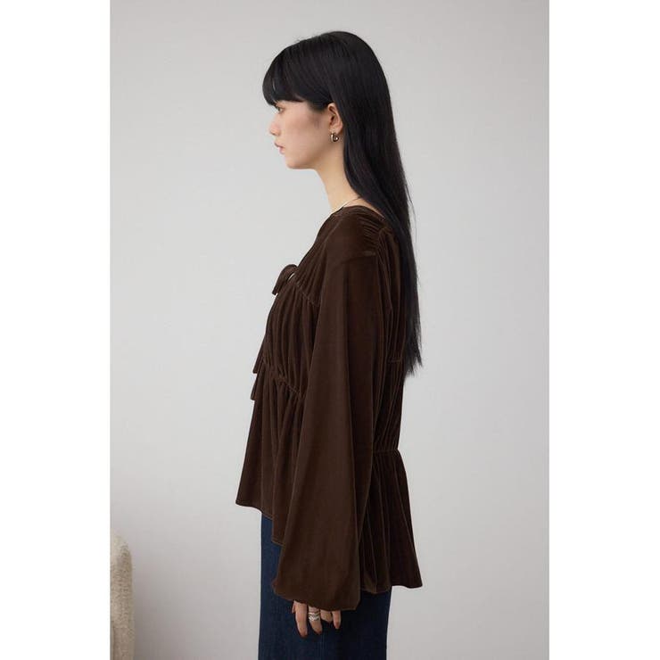 ベロアリボンブラウス | AZUL BY MOUSSY | 詳細画像17 