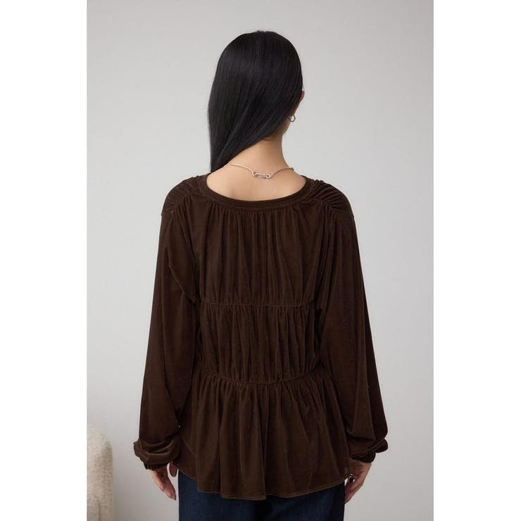 ベロアリボンブラウス | AZUL BY MOUSSY | 詳細画像18 