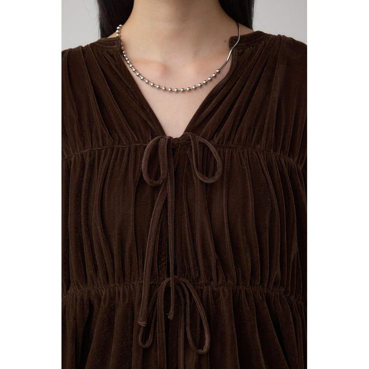 ベロアリボンブラウス | AZUL BY MOUSSY | 詳細画像19 