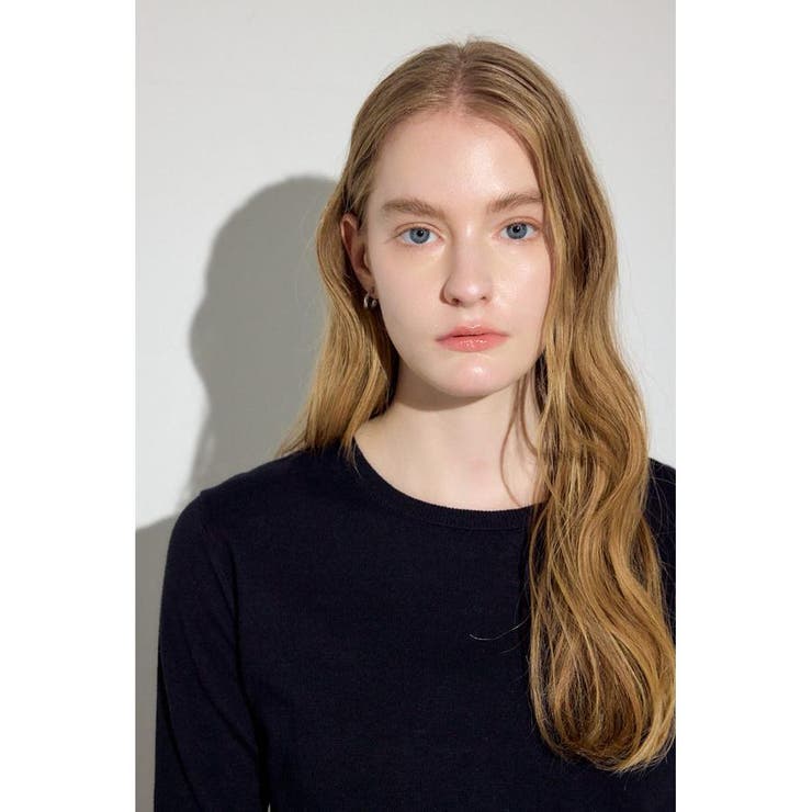 カシミヤミックスクルーネックニット | AZUL BY MOUSSY | 詳細画像14 