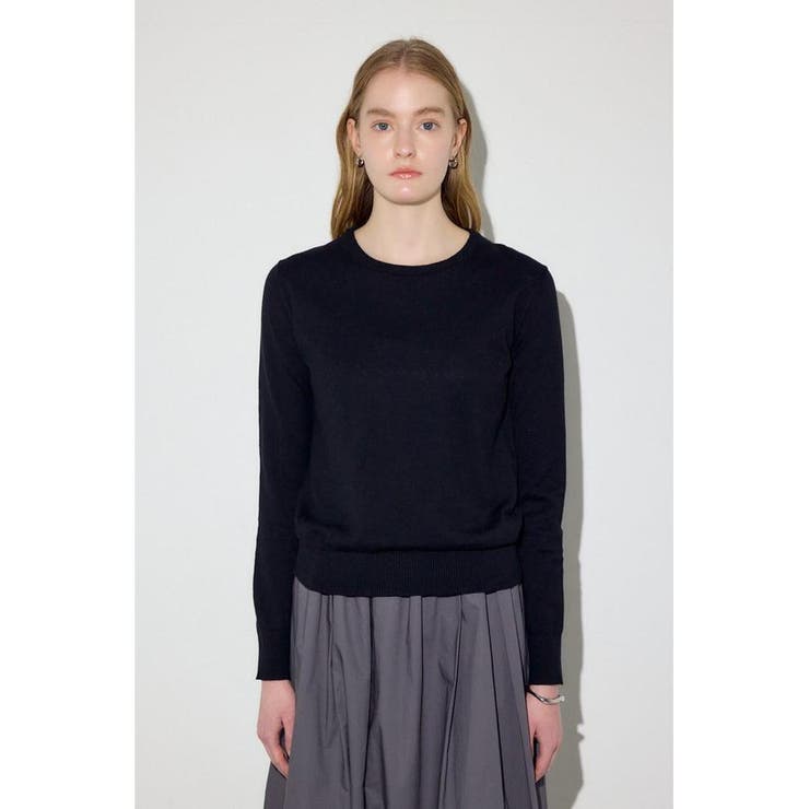 カシミヤミックスクルーネックニット | AZUL BY MOUSSY | 詳細画像16 