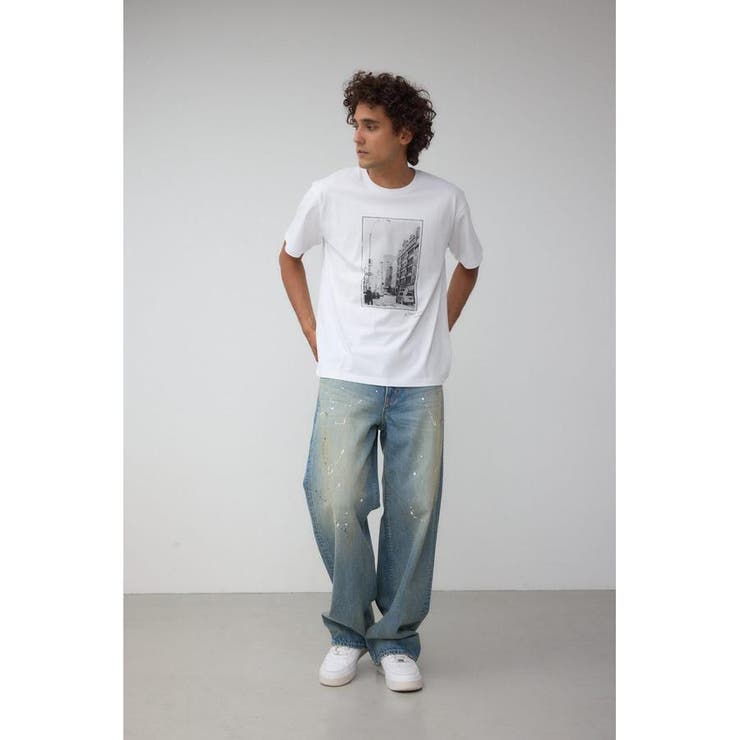 モノクロームストリートTシャツ | AZUL BY MOUSSY | 詳細画像4 