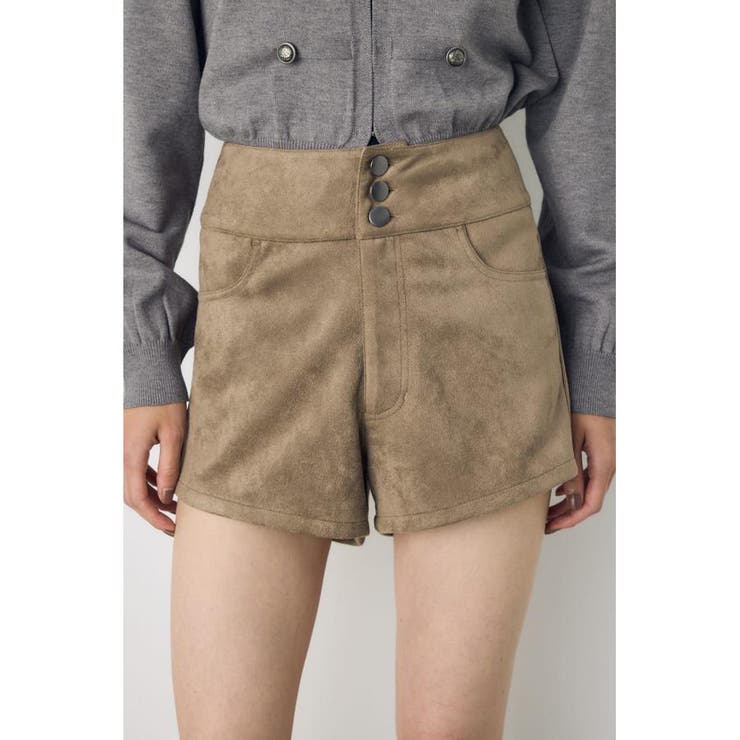 フェイクスエードハイウエストボタンショートパンツ | AZUL BY MOUSSY | 詳細画像12 