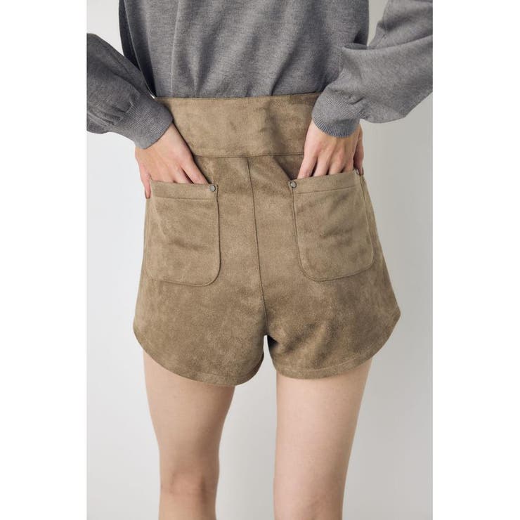 フェイクスエードハイウエストボタンショートパンツ | AZUL BY MOUSSY | 詳細画像14 