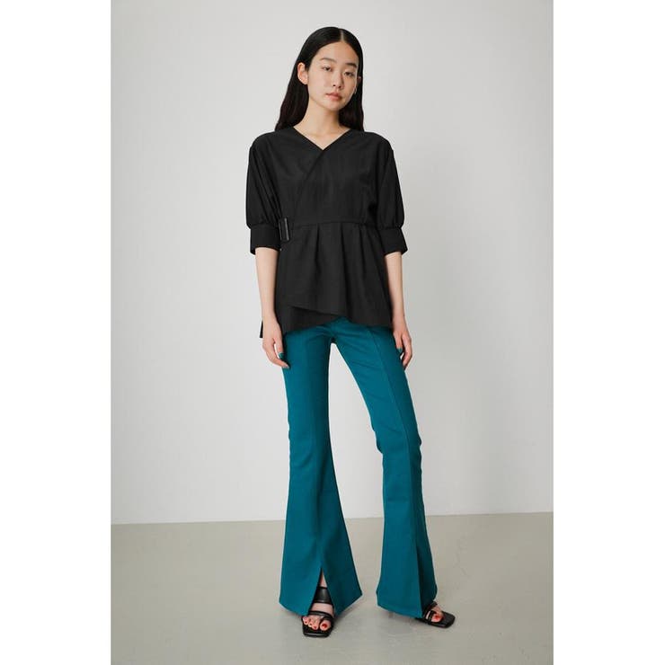 CENTER SLIT COLOR FLARE PT[品番：AZLW0020107]｜AZUL BY