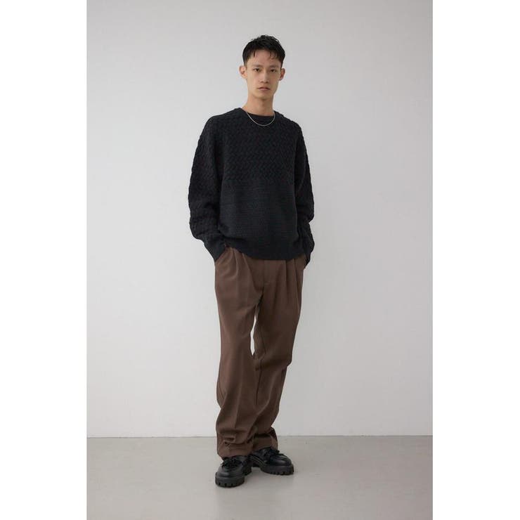 バスケット編み切り替えニットトップス | AZUL BY MOUSSY | 詳細画像15 