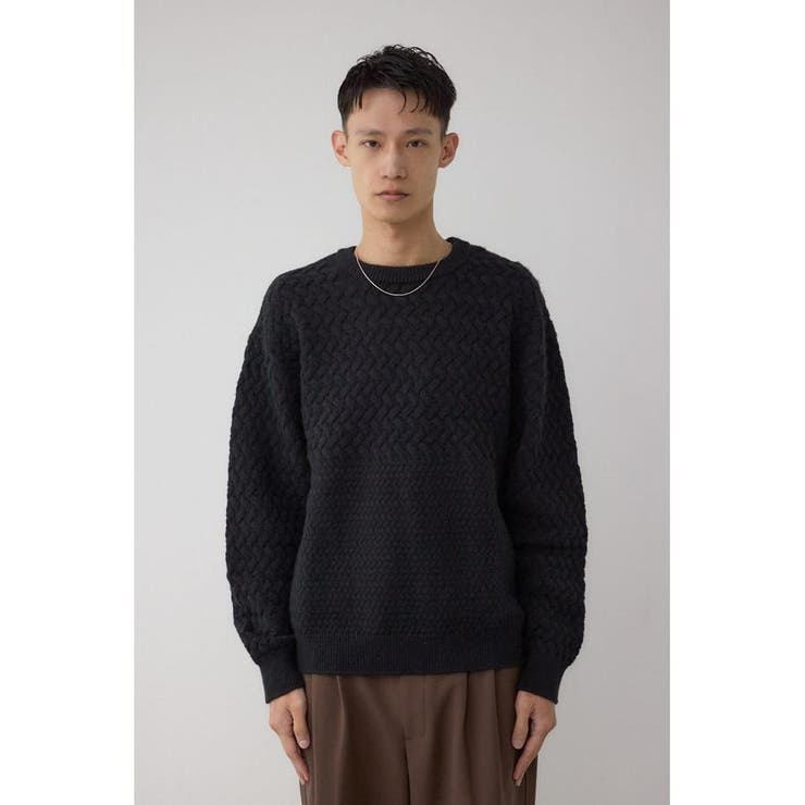 バスケット編み切り替えニットトップス | AZUL BY MOUSSY | 詳細画像16 