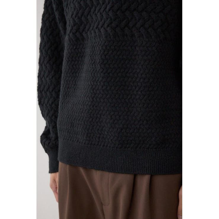 バスケット編み切り替えニットトップス | AZUL BY MOUSSY | 詳細画像22 