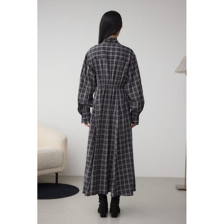 チェックボウタイワンピース | AZUL BY MOUSSY | 詳細画像7