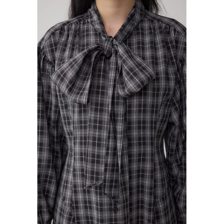 チェックボウタイワンピース | AZUL BY MOUSSY | 詳細画像8