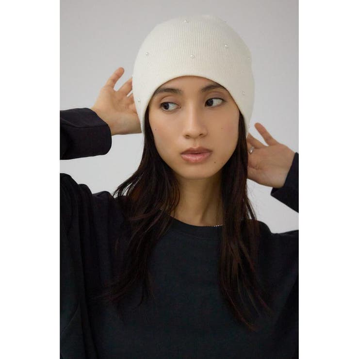 デコラティブリブニットビーニー | AZUL BY MOUSSY | 詳細画像1 