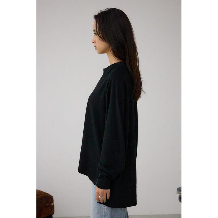 ポロカラーフォルムニットプルオーバー | AZUL BY MOUSSY | 詳細画像16 