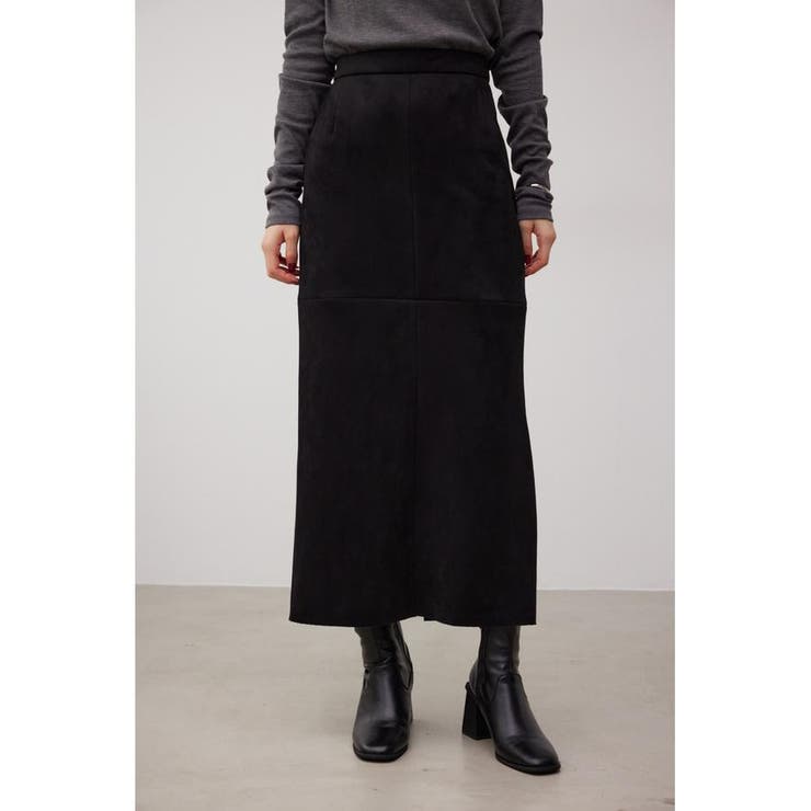 BLK | フェイクスエードスリットスカート | AZUL BY MOUSSY