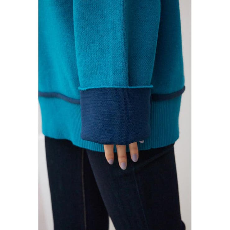 配色クルーネックニットトップス | AZUL BY MOUSSY | 詳細画像22 