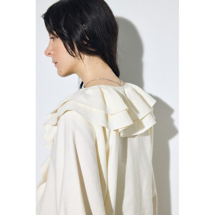 ラッフルロングスリーブブラウス | AZUL BY MOUSSY | 詳細画像8 