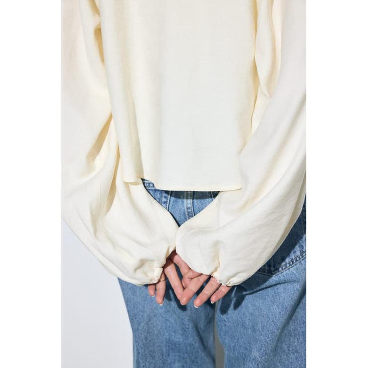 ラッフルロングスリーブブラウス | AZUL BY MOUSSY | 詳細画像9 