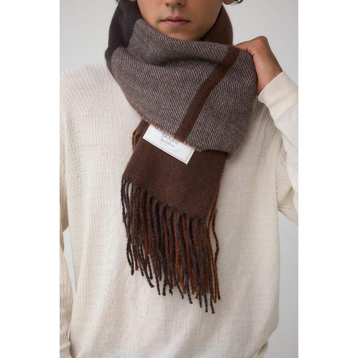 柄BRN5 | リバーシブルマフラー | AZUL BY MOUSSY