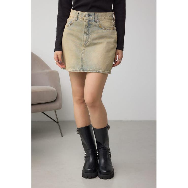 AZUL DENIM ヴィンテージデニムミニスカート | AZUL BY MOUSSY | 詳細画像1 