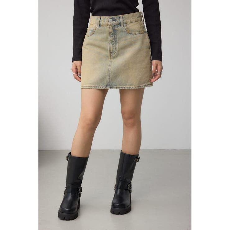 AZUL DENIM ヴィンテージデニムミニスカート | AZUL BY MOUSSY | 詳細画像2 