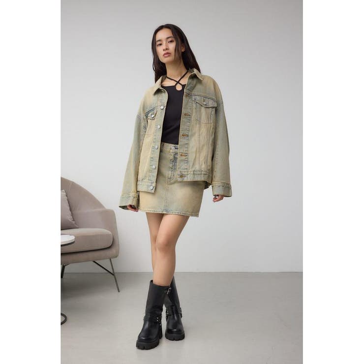 AZUL DENIM ヴィンテージデニムミニスカート | AZUL BY MOUSSY | 詳細画像3 