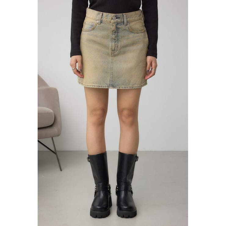 AZUL DENIM ヴィンテージデニムミニスカート | AZUL BY MOUSSY | 詳細画像5 