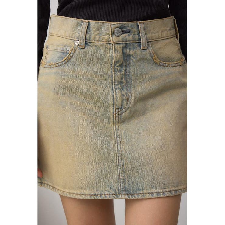 AZUL DENIM ヴィンテージデニムミニスカート | AZUL BY MOUSSY | 詳細画像8 