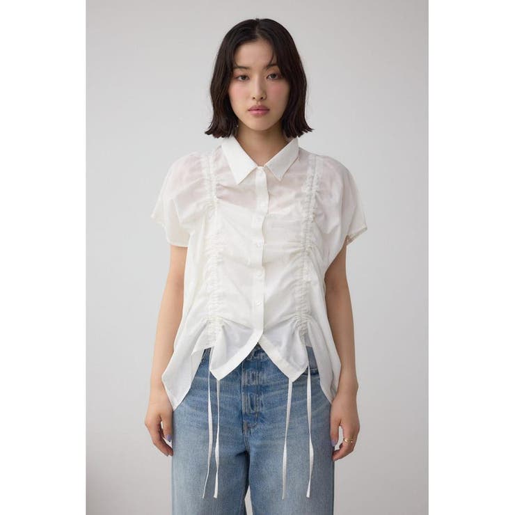 C/T冷感 ドロストブラウス | AZUL BY MOUSSY | 詳細画像5 