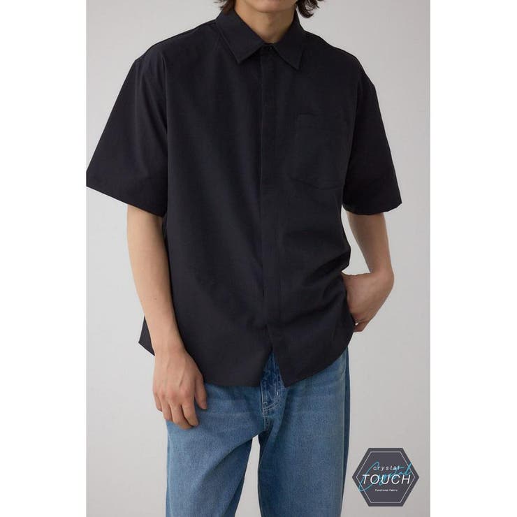 BLK | C/T切り替え比翼半袖シャツ | AZUL BY MOUSSY