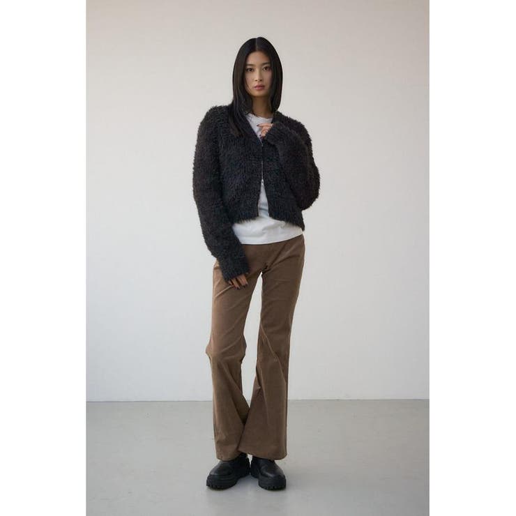 Wジップシャギーニットカーディガン | AZUL BY MOUSSY | 詳細画像3 