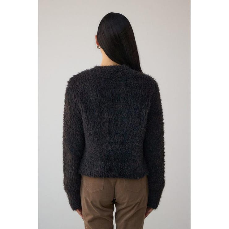 Wジップシャギーニットカーディガン | AZUL BY MOUSSY | 詳細画像6 