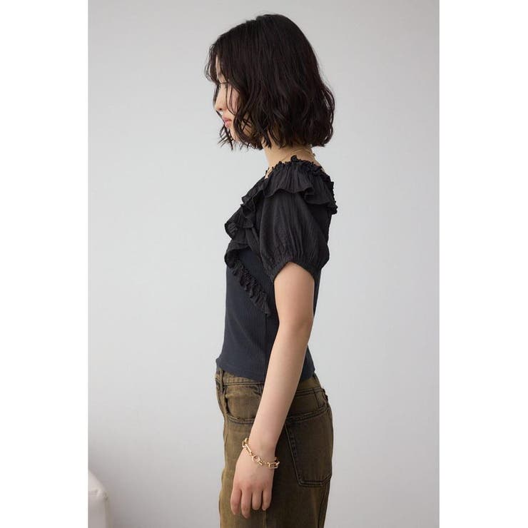 コンビネーション2WAYフリルトップス | AZUL BY MOUSSY | 詳細画像16 