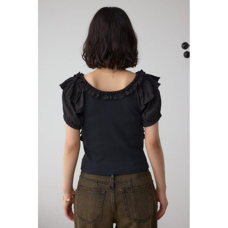 コンビネーション2WAYフリルトップス | AZUL BY MOUSSY | 詳細画像17 