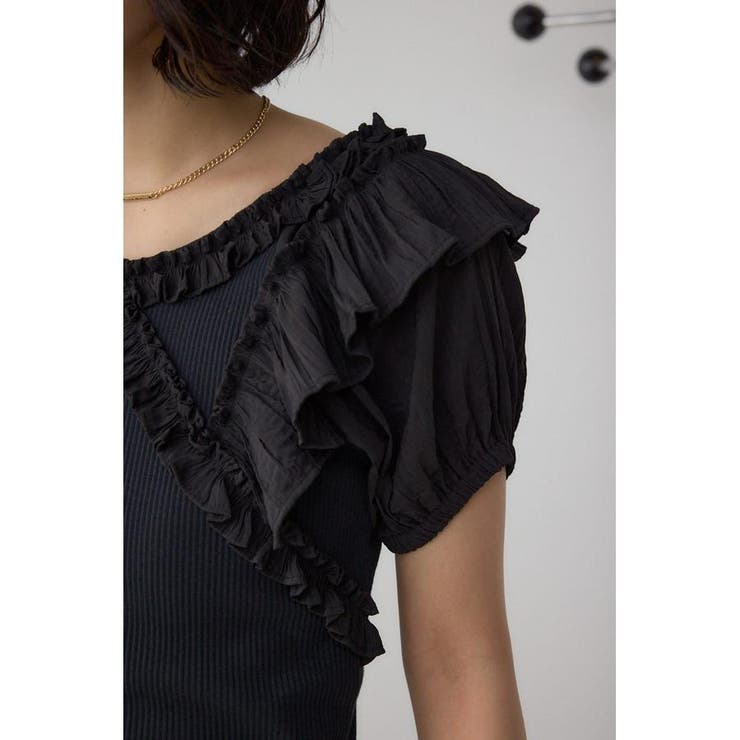 コンビネーション2WAYフリルトップス | AZUL BY MOUSSY | 詳細画像20 