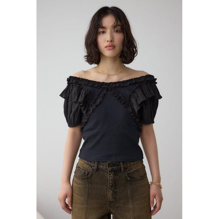 コンビネーション2WAYフリルトップス | AZUL BY MOUSSY | 詳細画像22 