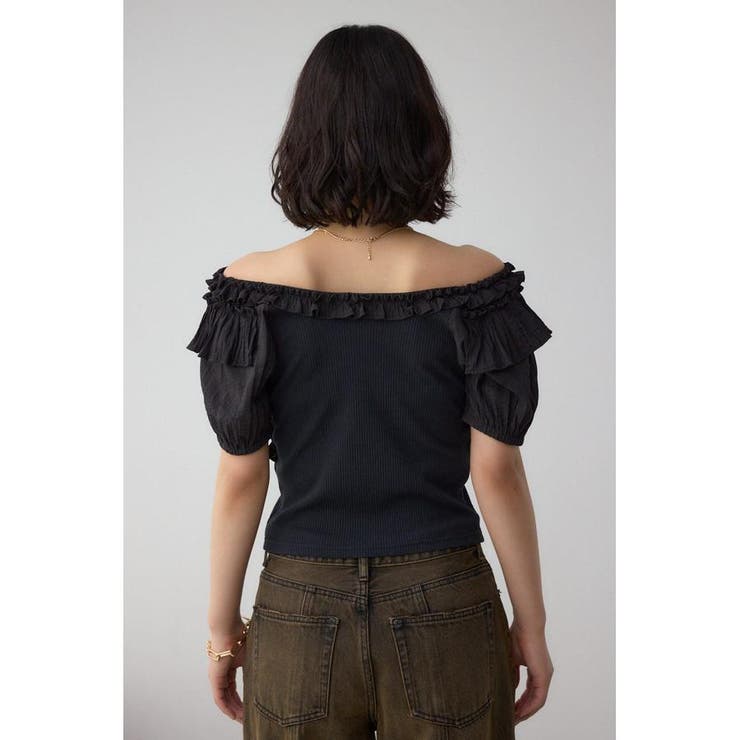 コンビネーション2WAYフリルトップス | AZUL BY MOUSSY | 詳細画像23 