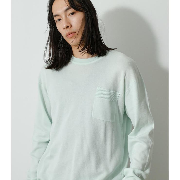 MERCERIZED COTTON KNIT[品番：AZLW0019757]｜AZUL BY MOUSSY