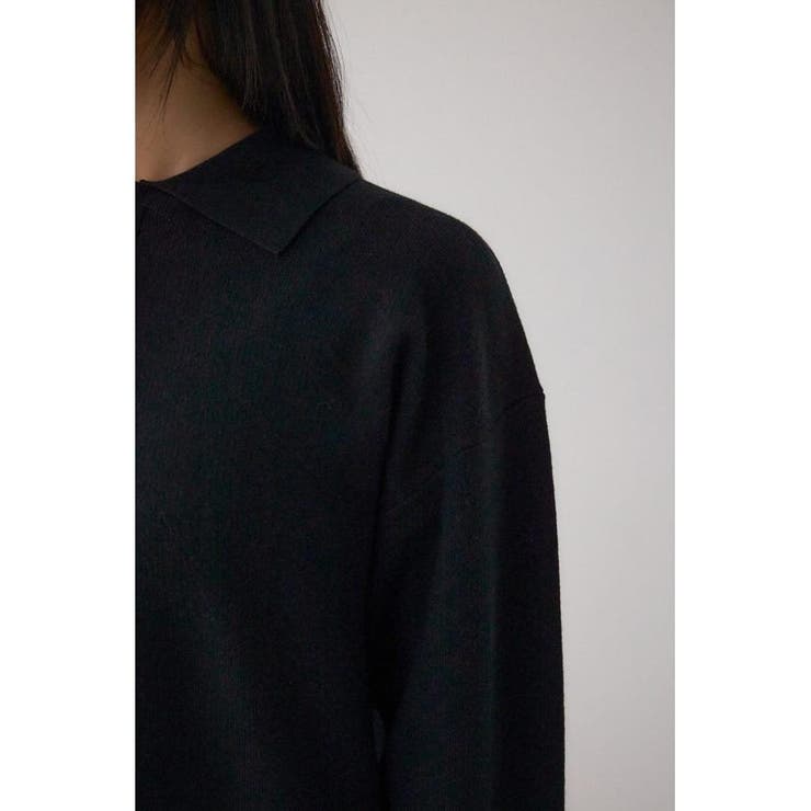 格上げ ポロカラーニットワンピース | AZUL BY MOUSSY | 詳細画像9 