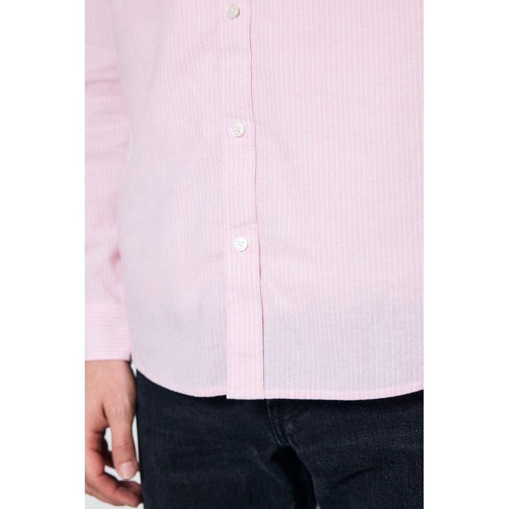 フレンチリネンCOOLMAXストライプシャツ | AZUL BY MOUSSY | 詳細画像22 