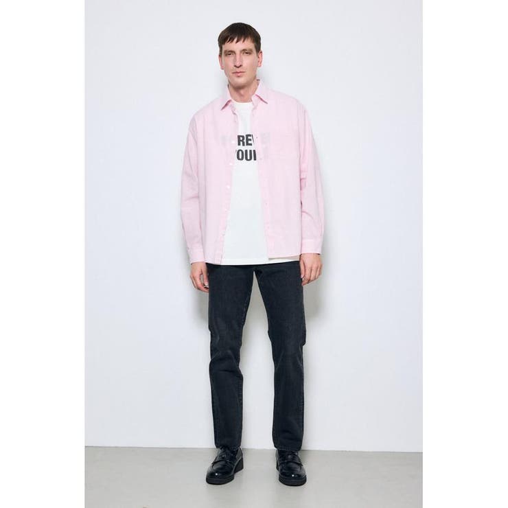 フレンチリネンCOOLMAXストライプシャツ | AZUL BY MOUSSY | 詳細画像15 