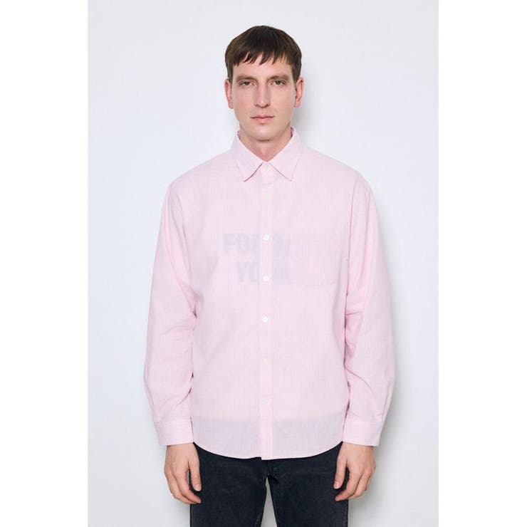 フレンチリネンCOOLMAXストライプシャツ | AZUL BY MOUSSY | 詳細画像16 