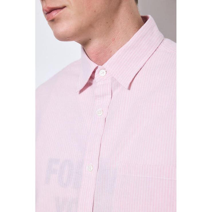 フレンチリネンCOOLMAXストライプシャツ | AZUL BY MOUSSY | 詳細画像19 