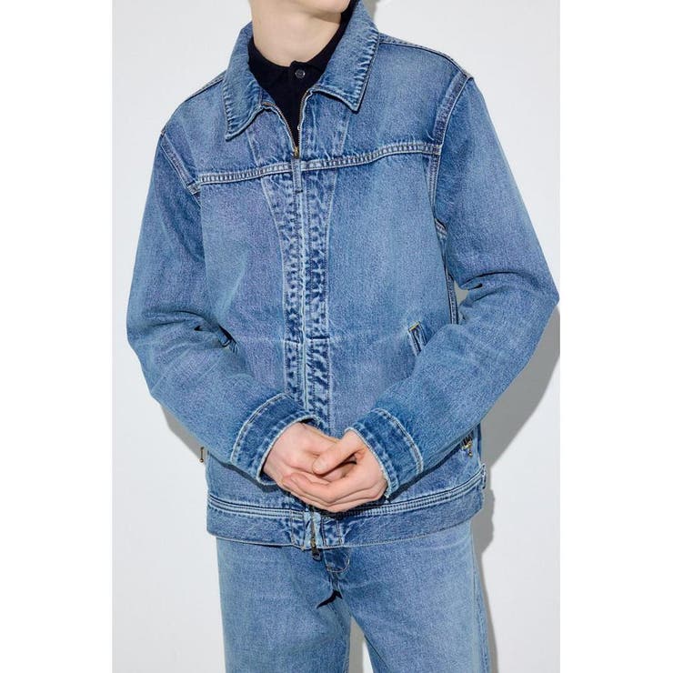 L/BLU1 | ファスナーデザインGジャン | AZUL BY MOUSSY