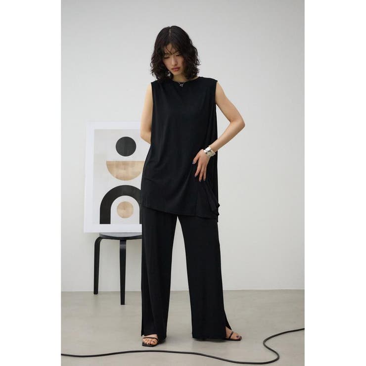 T/Fクリーンクールサイドスリットパンツ | AZUL BY MOUSSY | 詳細画像3 