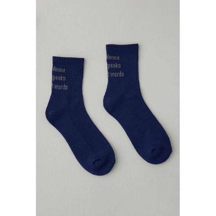 メッセージミドルソックス | AZUL BY MOUSSY | 詳細画像9 