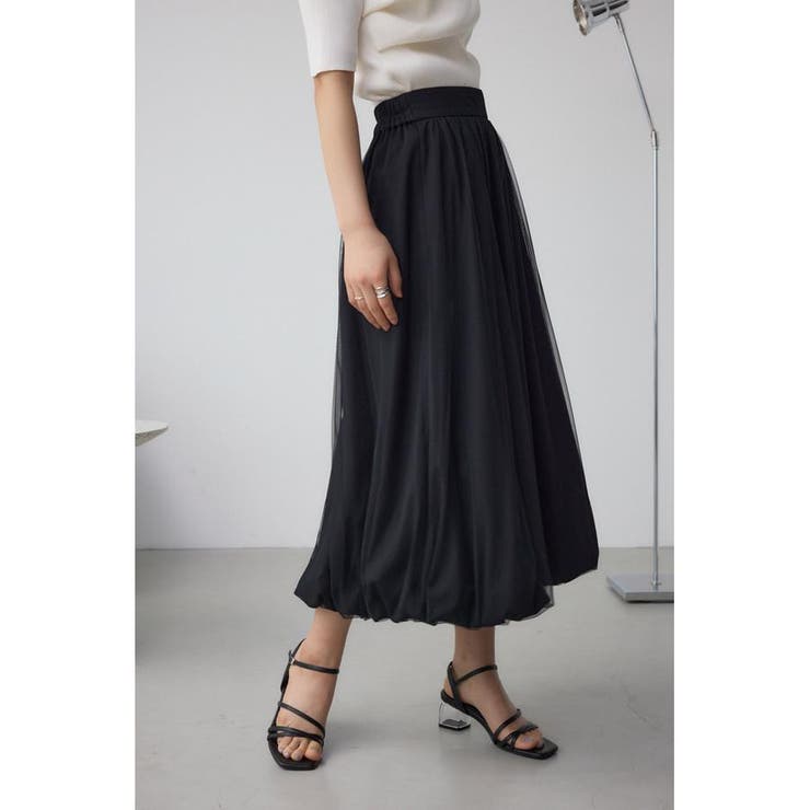 チュールレイヤードバルーンスカート | AZUL BY MOUSSY | 詳細画像10 