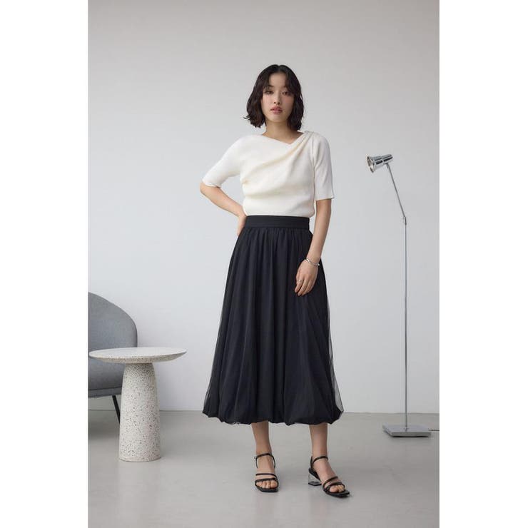 チュールレイヤードバルーンスカート | AZUL BY MOUSSY | 詳細画像13 