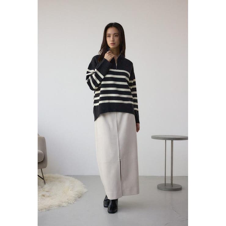 アソートカラーハーフジップニットトップス | AZUL BY MOUSSY | 詳細画像14 