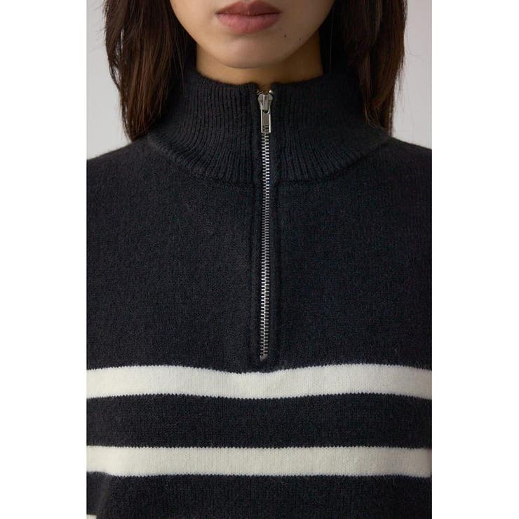 アソートカラーハーフジップニットトップス | AZUL BY MOUSSY | 詳細画像18 