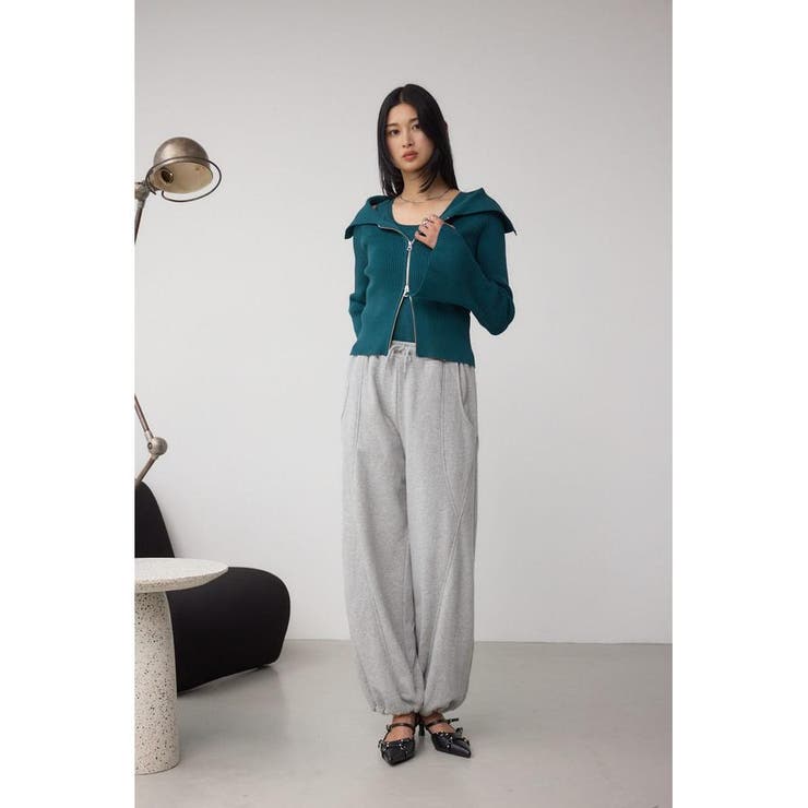 切り替えデザインスウェットワイドパンツ | AZUL BY MOUSSY | 詳細画像18 